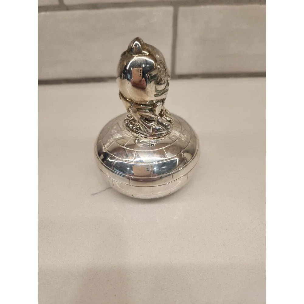 Vintage 1994 Oneida Humpty‎ Dumpty Tooth Fairy Silverplate Keepsake Trinket Box